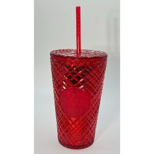 Starbucks 2021 Holiday Red Jeweled Tumbler 16 oz New